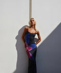 With Harper Lu Midnight Lily Floral Slip - 8 / Multi - Dresses