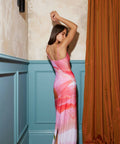 With Harper Lu Pink Safari Maxi Dress - Dresses