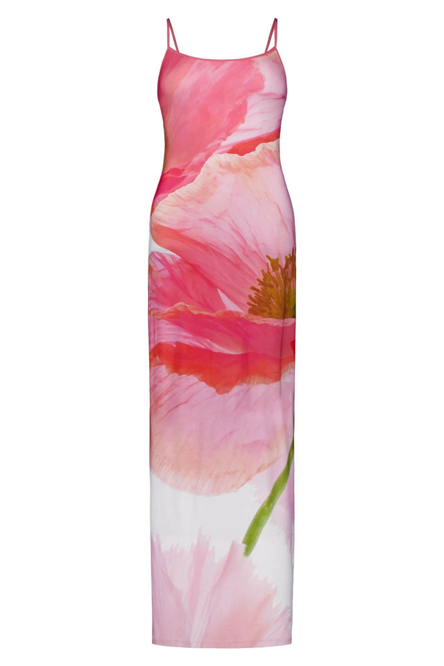 With Harper Lu Pink Safari Maxi Dress - Dresses