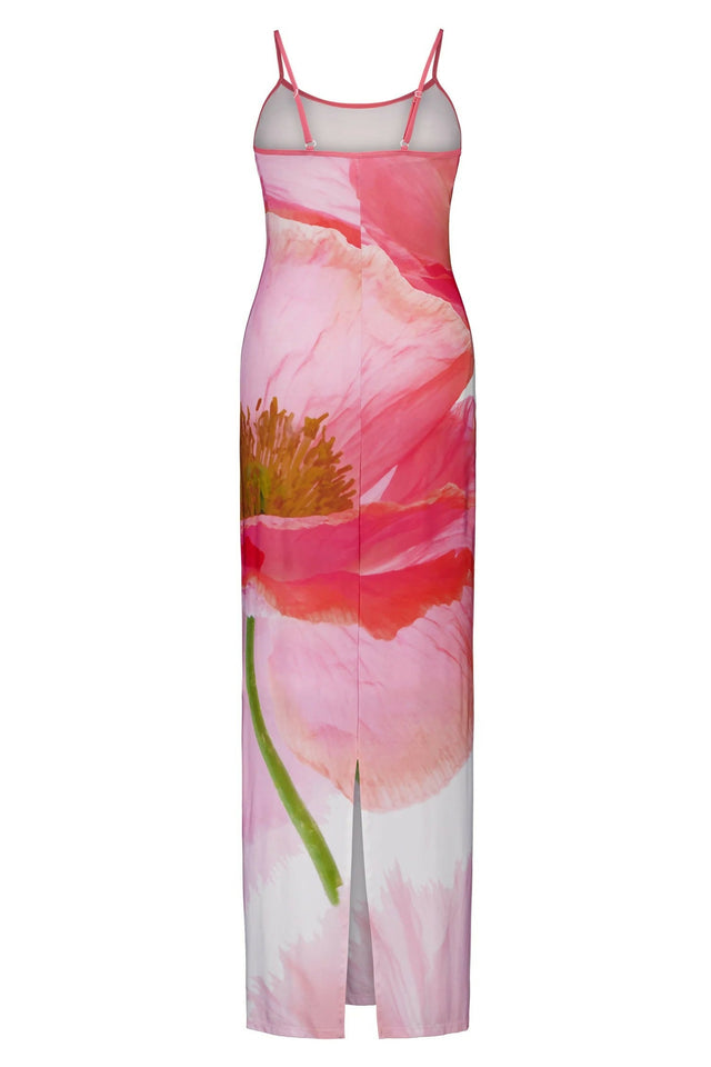 With Harper Lu Pink Safari Maxi Dress - Dresses
