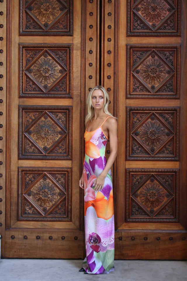 With Harper Lu Riviera Slip Dress - 6 / Multi - Dresses