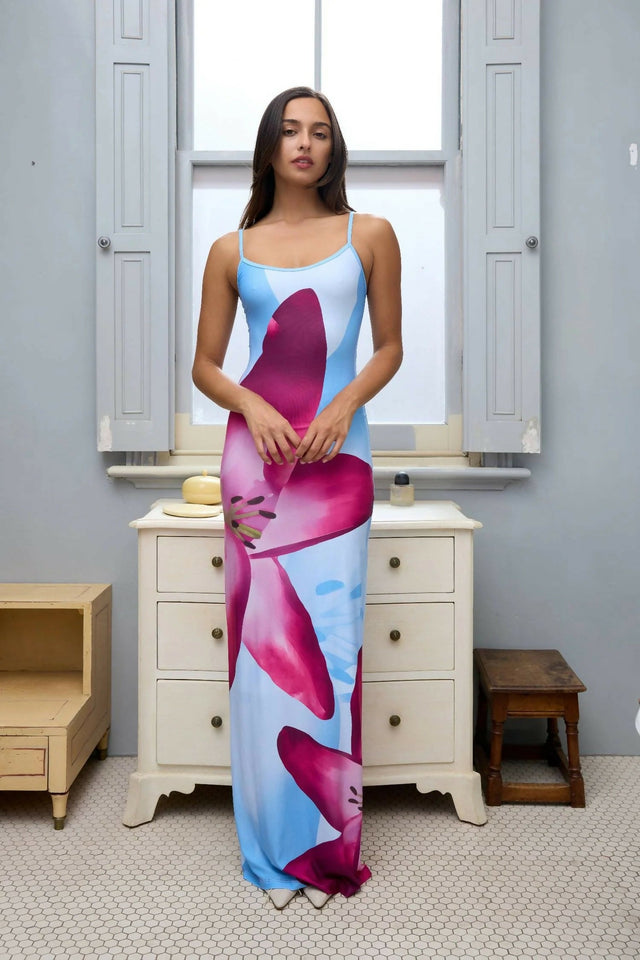 With Harper Lu Sky Lily Midi dress - Dresses