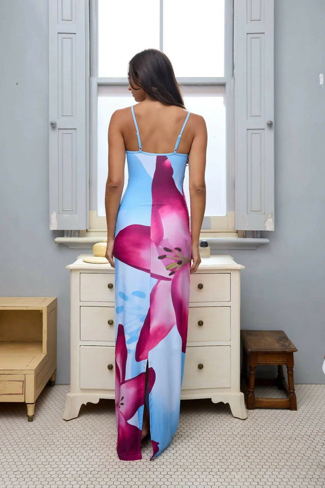 With Harper Lu Sky Lily Midi dress - Dresses