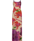 With Harper Lu Slip Dress Mesh Fuchsia Bloom - 8 / Multi - Dresses