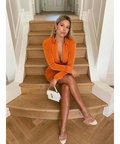 With Jéan Andy Dress - 6 / Orange - Dresses