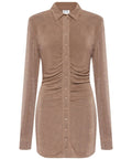 With Jean Andy Mini Latte - 6 / Brown - Dresses