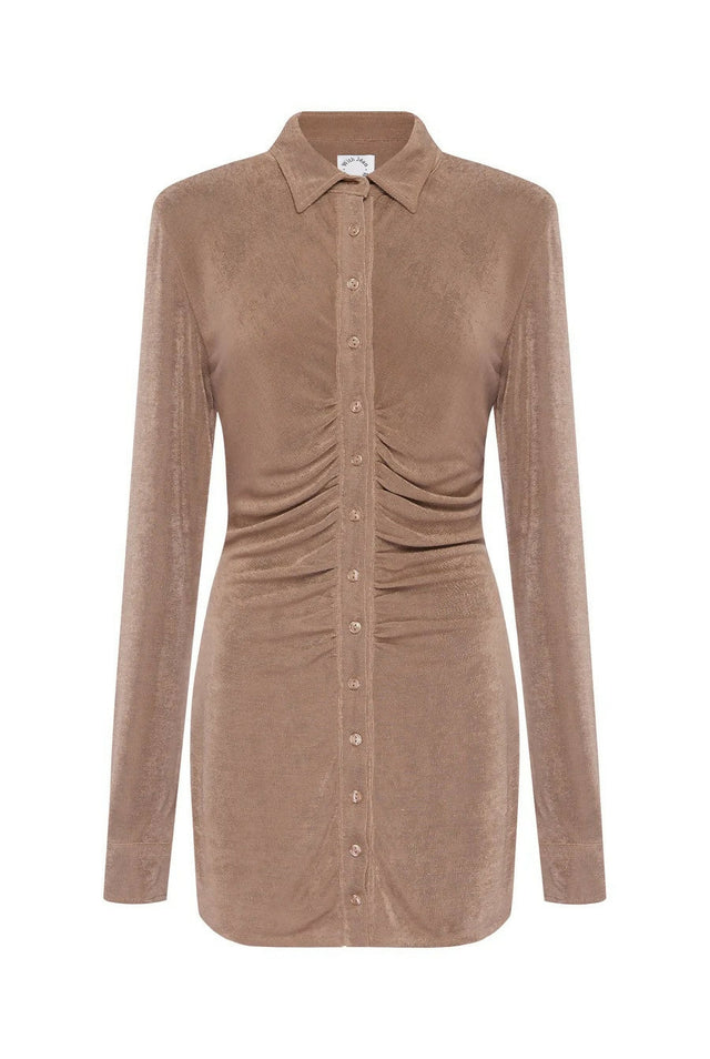 With Jean Andy Mini Latte - 6 / Brown - Dresses