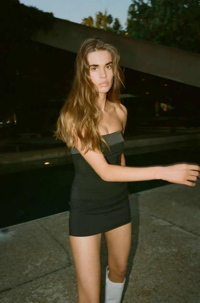 With Jean Chloe Corset Mini Black - 8 / Black - Dresses