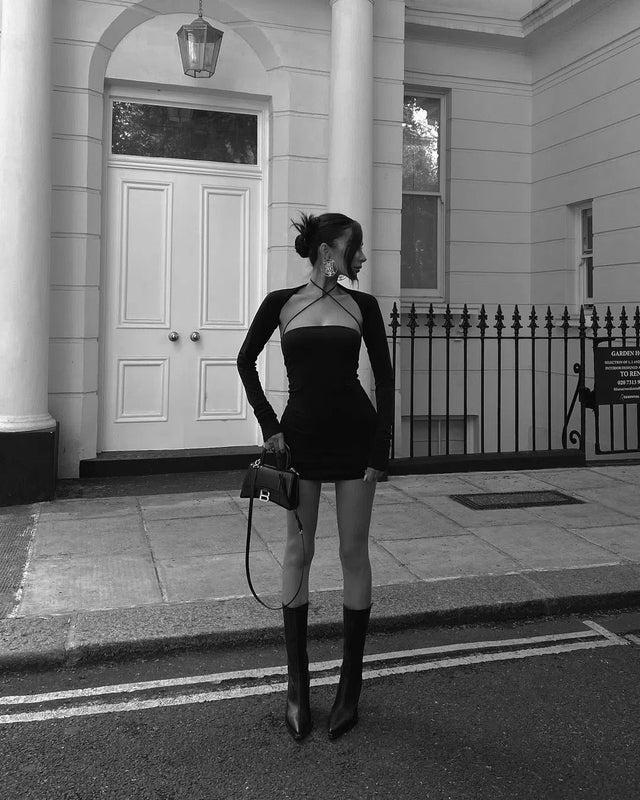 With Jean Scarlett Dress - 6 / Black - Dresses