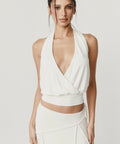 With Jean Sharni Top & Skirt White - Outfit Sets