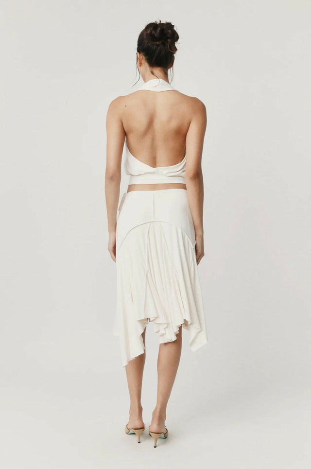 With Jean Sharni Top & Skirt White - Outfit Sets
