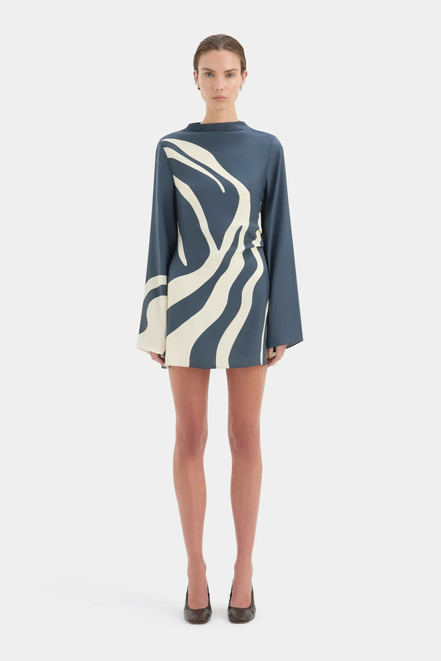 Sir the Label Lilou Long Sleeve Mini Dress Size 8,10