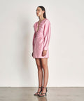Wynn Hamlyn Zoe Mini Dress in Baby Pink - 10 / Pink - Dresses