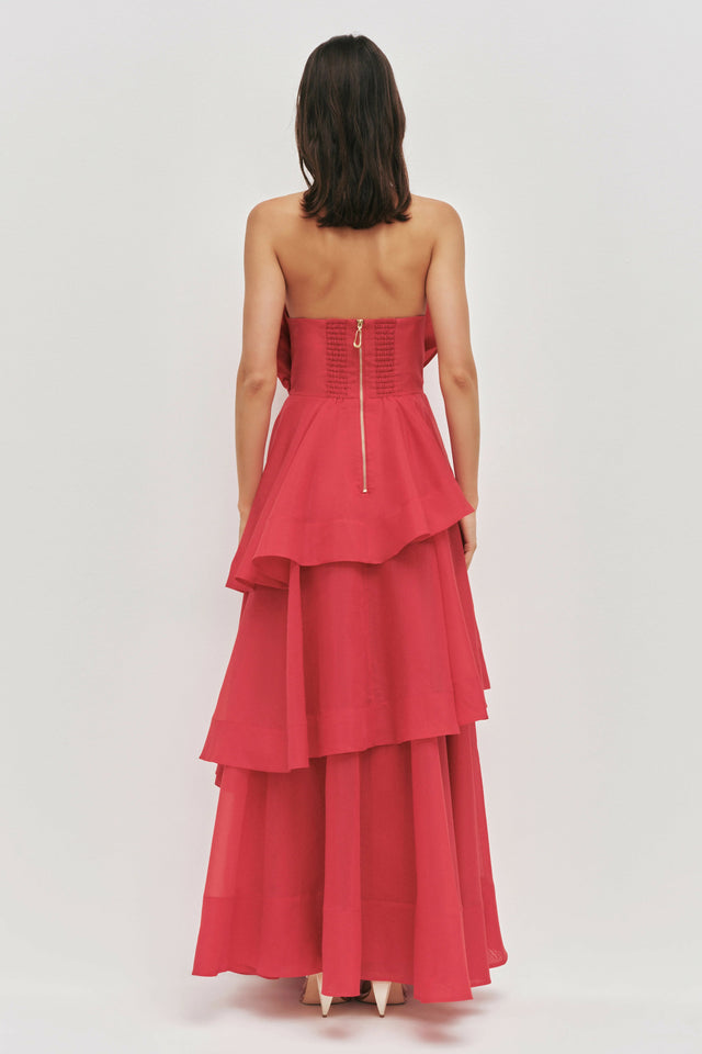 Aje Selestia Gown Scarlett Red Size 12
