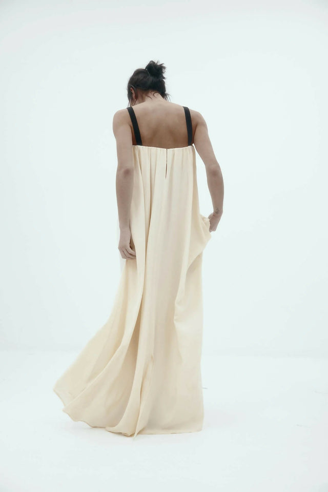 HARRIS TAPPER Bogart Dress Vanilla Silk