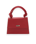 Morgan & Taylor Naomi Top Handle Bag - Burgundy Red – designer dress hire