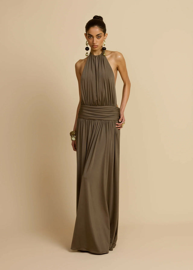 Arcina Ori Santina Dress in Khaki