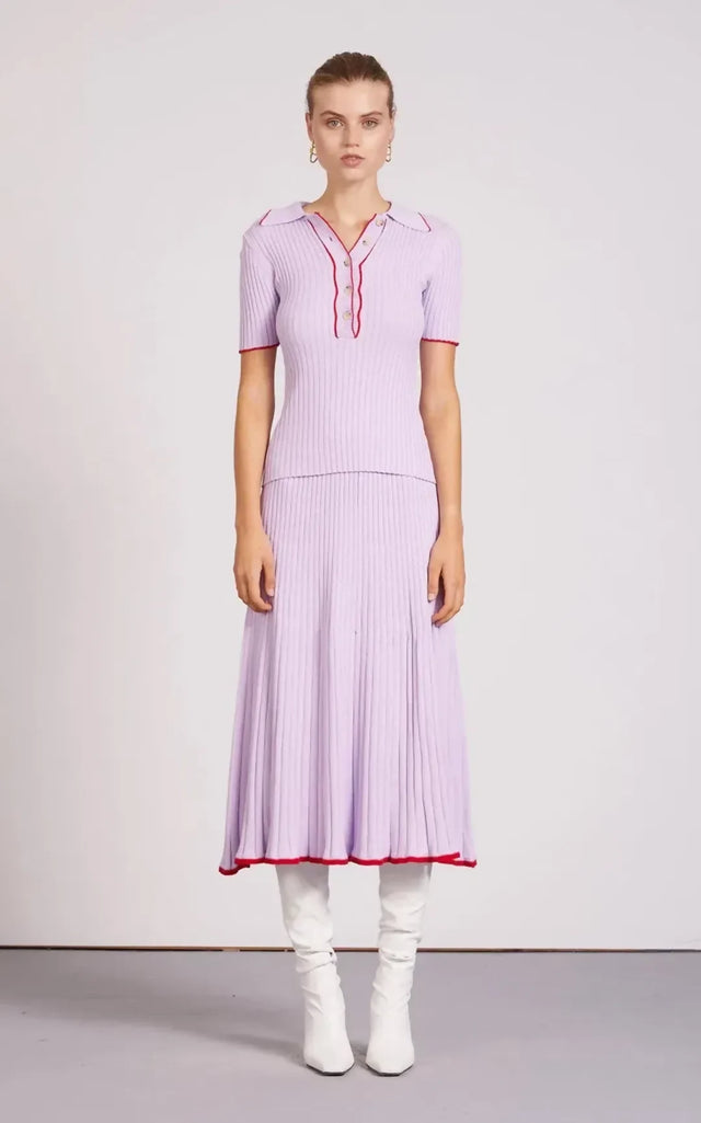 Anna Quan Eden Top & Felicia Skirt Lilac Orchid Set