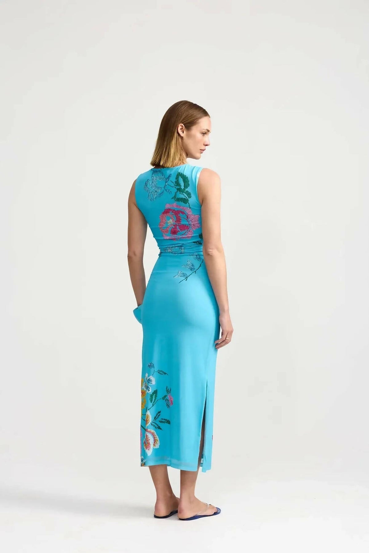 Aston Studio Ariel Mesh Dress - Caribbean Bouquet – view 3