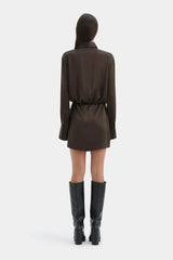 Sir Sorrento Shirtdress in Chocolate view 3