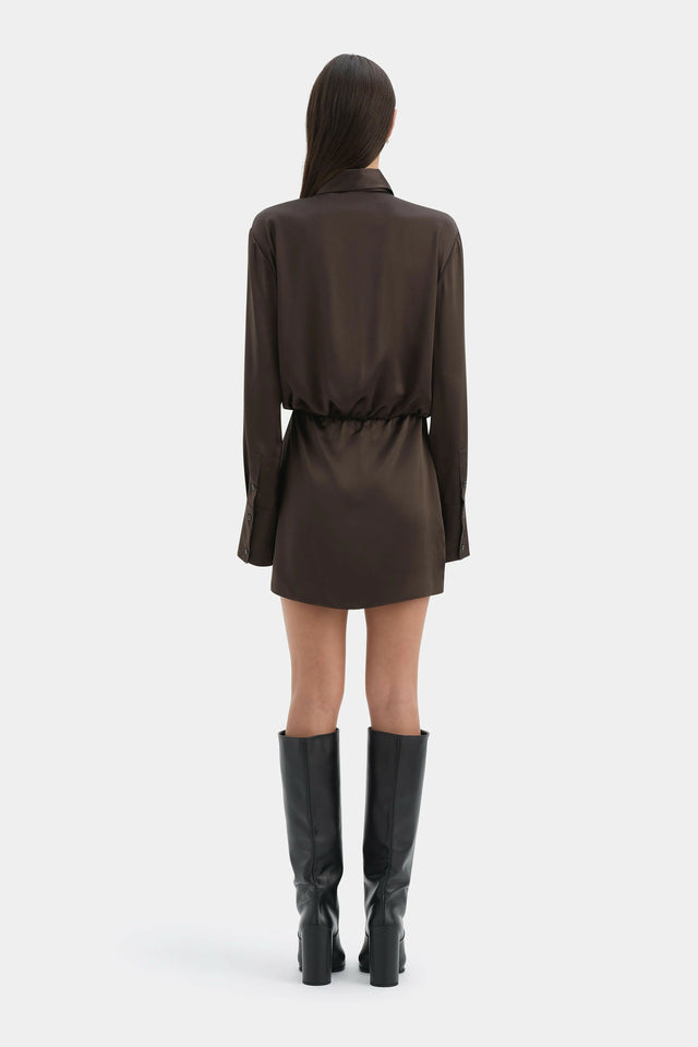 Sir Sorrento Shirtdress in Chocolate