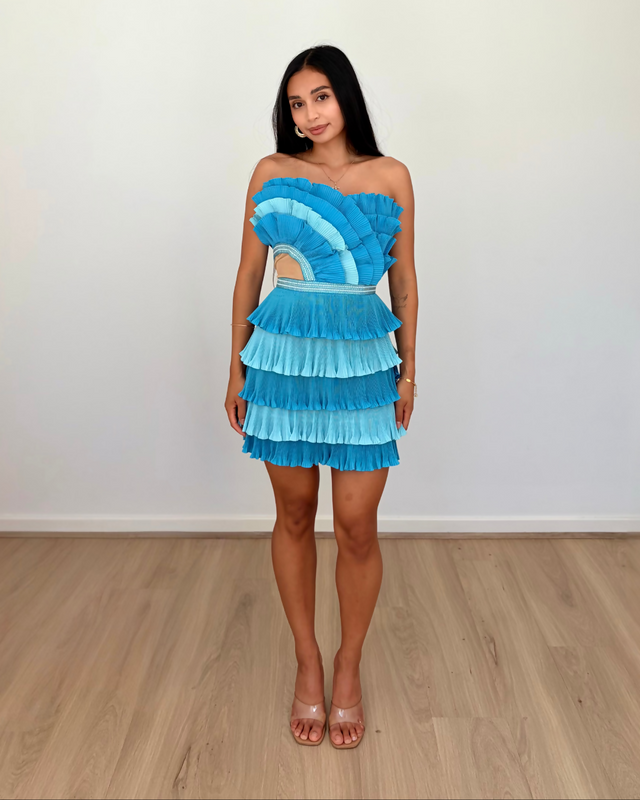 Eliya the Label Josephine Mini Dress Blue