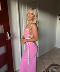 YLD Pink and White Bandeau Set - 8 / Pink - Outfit Sets