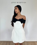 Yojani Boutique Margot Mini Dress Black and White - 8 / Multi - Dresses