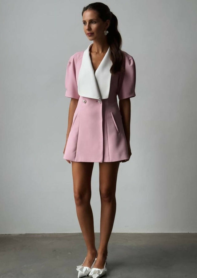 Yojani Boutique Yves Mini Dress - 8 / Pink - Dresses