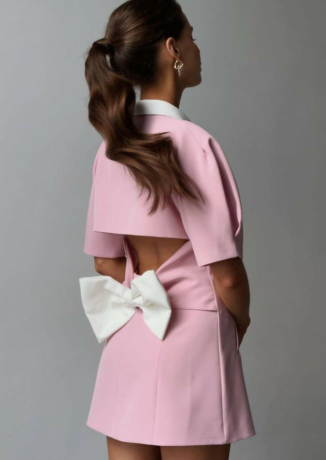 Yojani Boutique Yves Mini Dress - 8 / Pink - Dresses