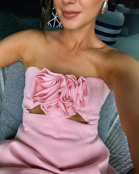 Yojani Valencia Dress Pink - 10 / Pink - Dresses
