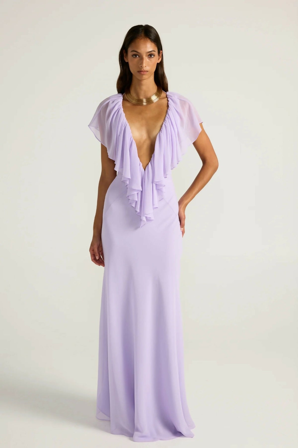 Ance Gria Clover Dress Purple Size 8 – designer dress hire
