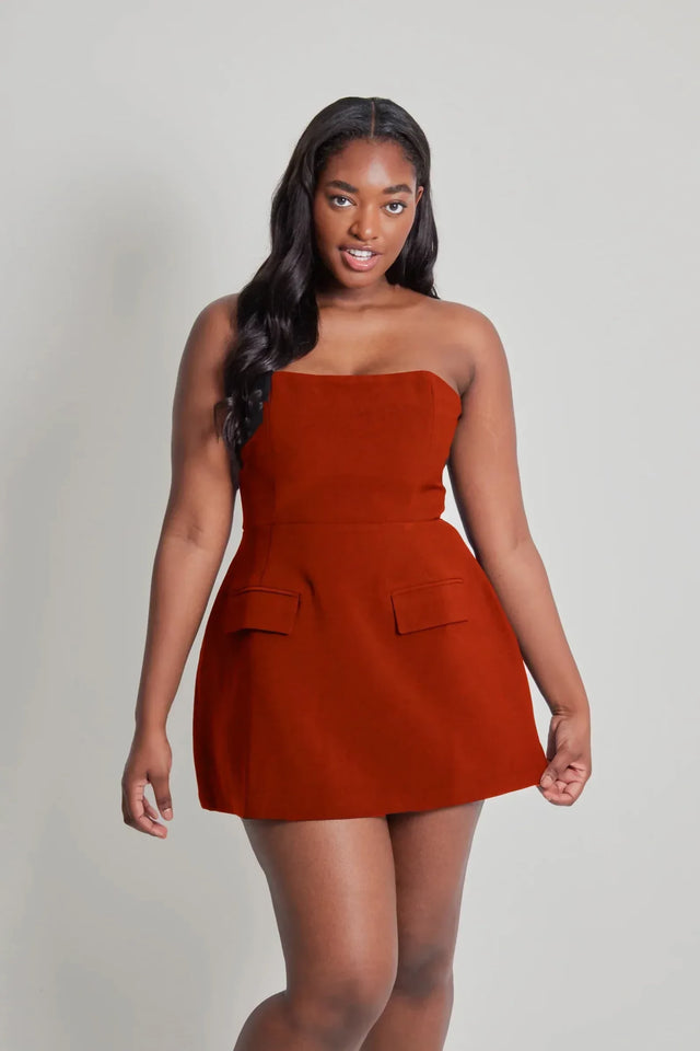 open lace back dress Red Ruffle Sleeve Briar Midi Dress by Timeless London – Modern Millie main image 0