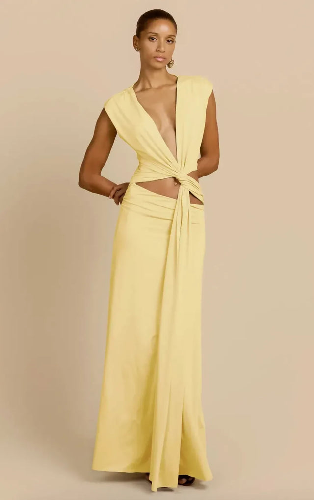 Arcina Ori Jade Dress Lemon Yellow Size 8