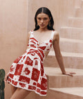 Zaco Nashi Dress - Pear Blossom - 6 / Red - Dresses