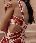Zaco Nashi Dress - Pear Blossom - 6 / Red - Dresses