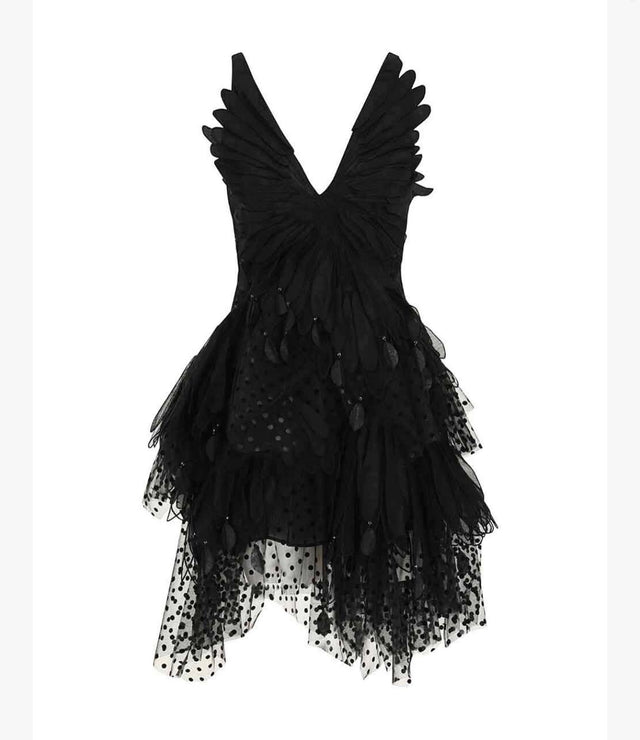 Zimmerman Rhythmic Fluted Mini Dress - Passion