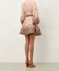 Zimmermann Alchemy Button Mini Dress - 12 / Floral - Dresses
