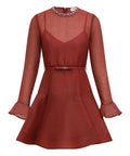 Zimmermann Alchemy Peplum Mini Dress Lipstick Size / AU 8 - 8 / Red - Dresses