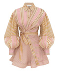 Zimmermann Alchemy Striped Mini Dress Pink Size / AU 8 - 8 / Pink - Dresses