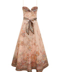 Zimmermann Alchemy Structured Midi Dress - 12 / Floral - Dresses