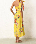 Zimmermann Alight Asymmetric Midi Dress - Dresses