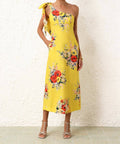 Zimmermann Alight Asymmetric Midi Dress - Dresses
