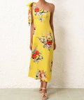 Zimmermann Alight Asymmetric Midi Dress - Dresses