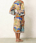 Zimmermann Alight Midi Dress in Nautical Map Size 16 - 16 / Multi - Dresses