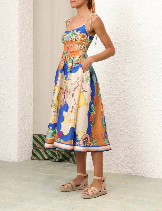 Zimmermann - Zimmermann Alight Picnic Midi Dress Print