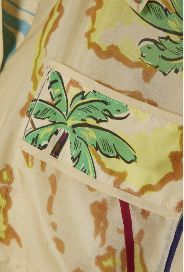 Zimmermann Alight Shorts and Shirt Set - Natural Map Print - Outfit Sets