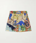 Zimmermann Alight Shorts and Shirt Set - Natural Map Print - Outfit Sets