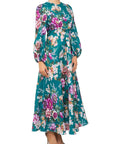Zimmermann Allia Floral High Neck Dress Size 2 - 12 / Floral - Dresses