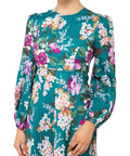 Zimmermann Allia Floral High Neck Dress Size 2 - 12 / Floral - Dresses